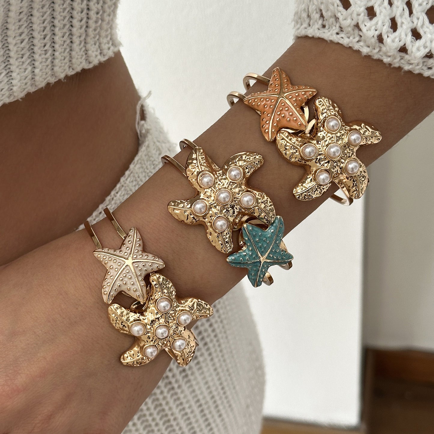 Women's Seaside Colorful Dopamine Pearl Versatile Vacation Bracelet