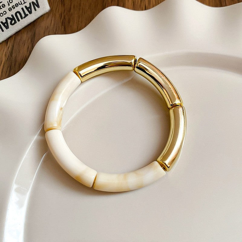 Irregular Resin Mori Style Simple Commute Light Bracelets