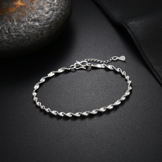 Korean Style Sier Plated Jewelry Fashion Popular Bracelets