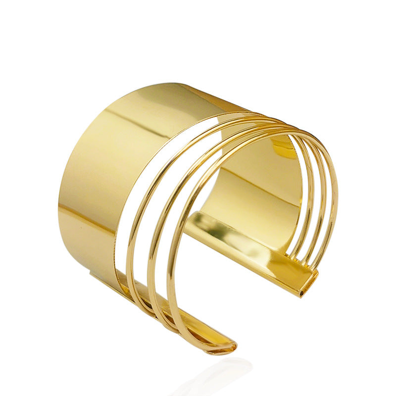 Personalized Fashion Alloy Armband Iron Wire Sheet Coiling Bracelet