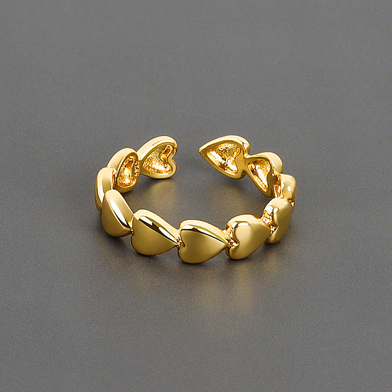 Simple And Versatile Love Smooth Opening Rings