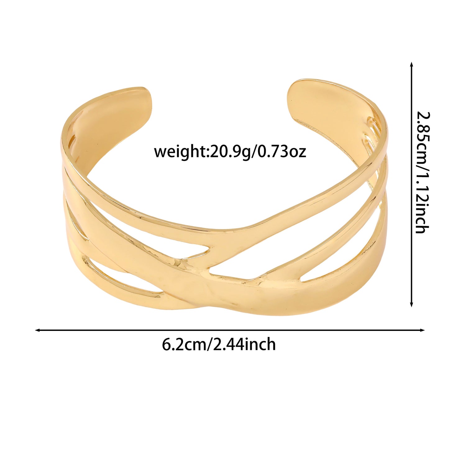 Women's Stainless Steel Open Adjustable Affordable Luxury Fashion Bracelets