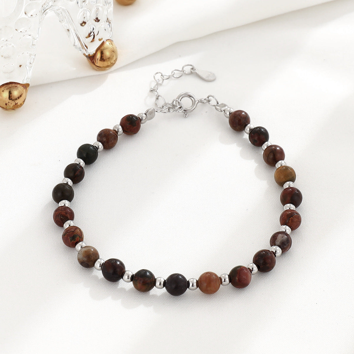 Women's Picasso Stone Sliver Beads Temperament Personalized Bracelets