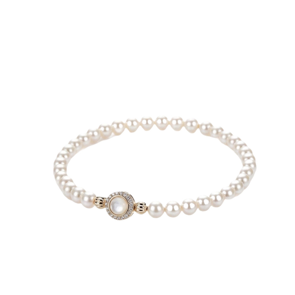 Women's Pearl Light Luxury High-grade Niche Design Elegant Natural Shell Bracelets