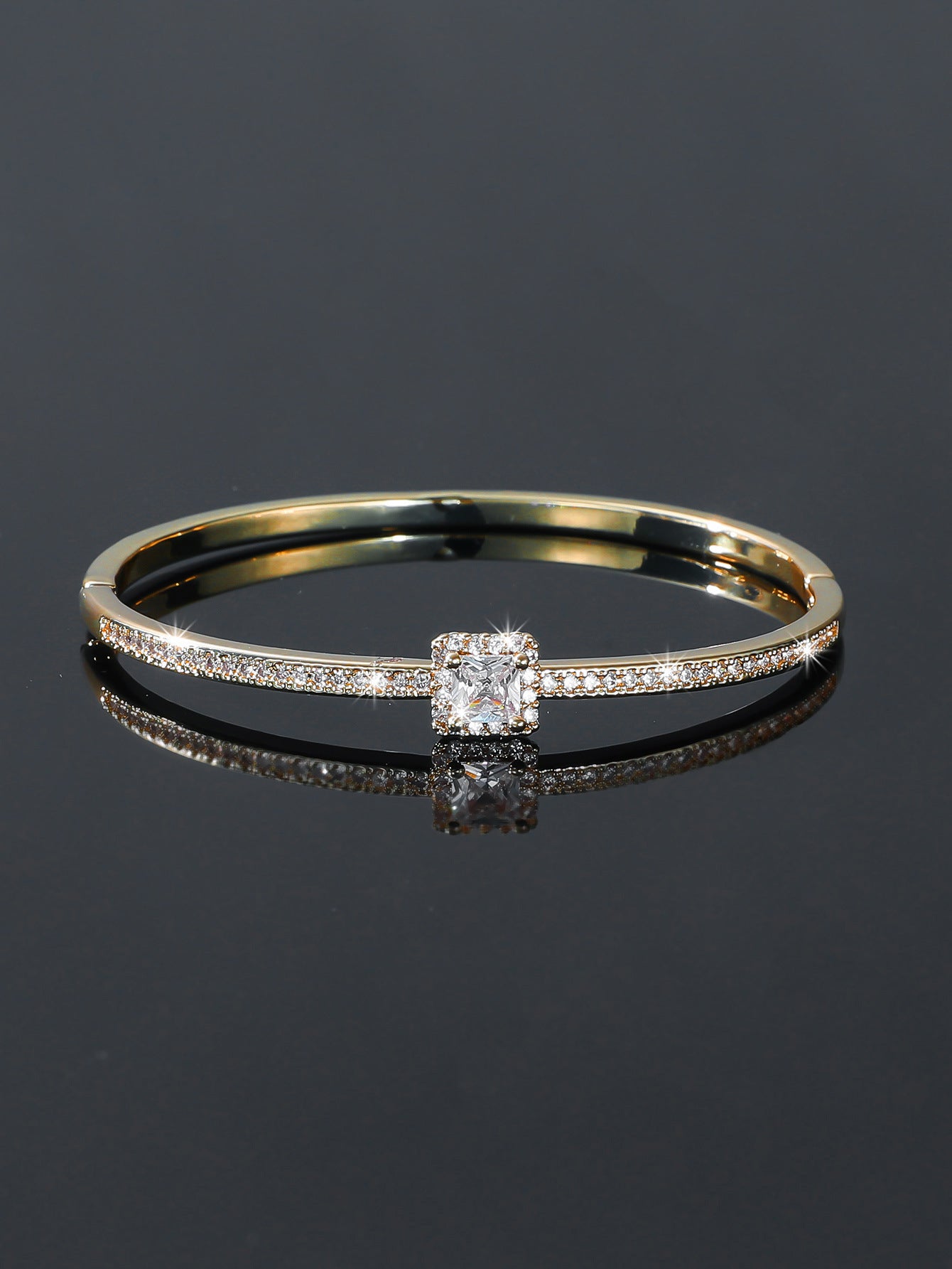 Women's Square Zircon Fashion Unique Temperament Simple Bracelet