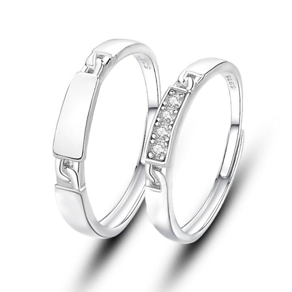 Women's & Men's & Couple Fashion Simple Gift And Send Rings