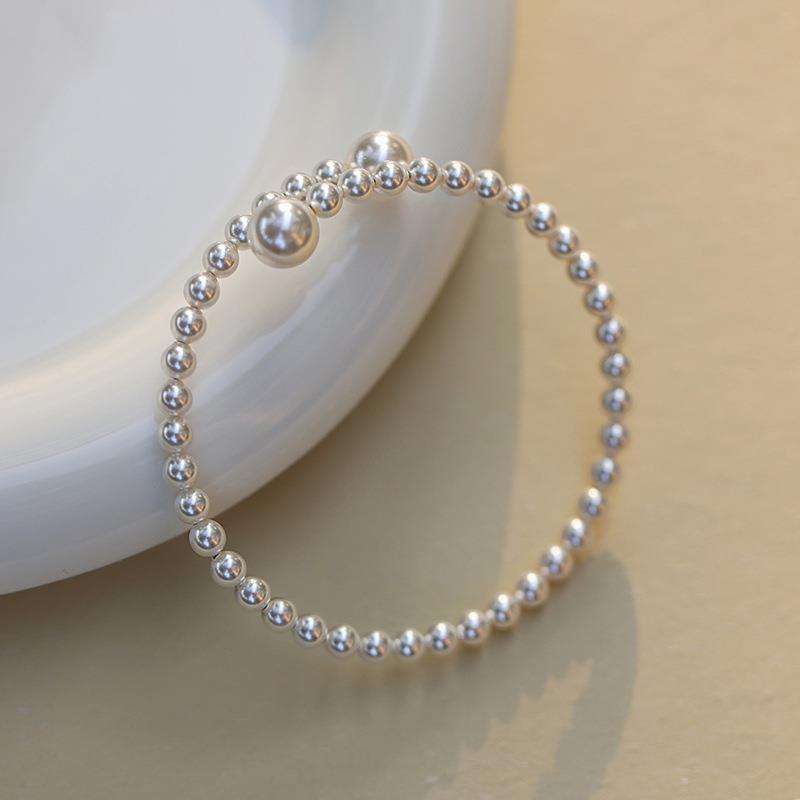 French Style Vintage Pearl Gentle Temperament Female Design Gift Simple Bracelet