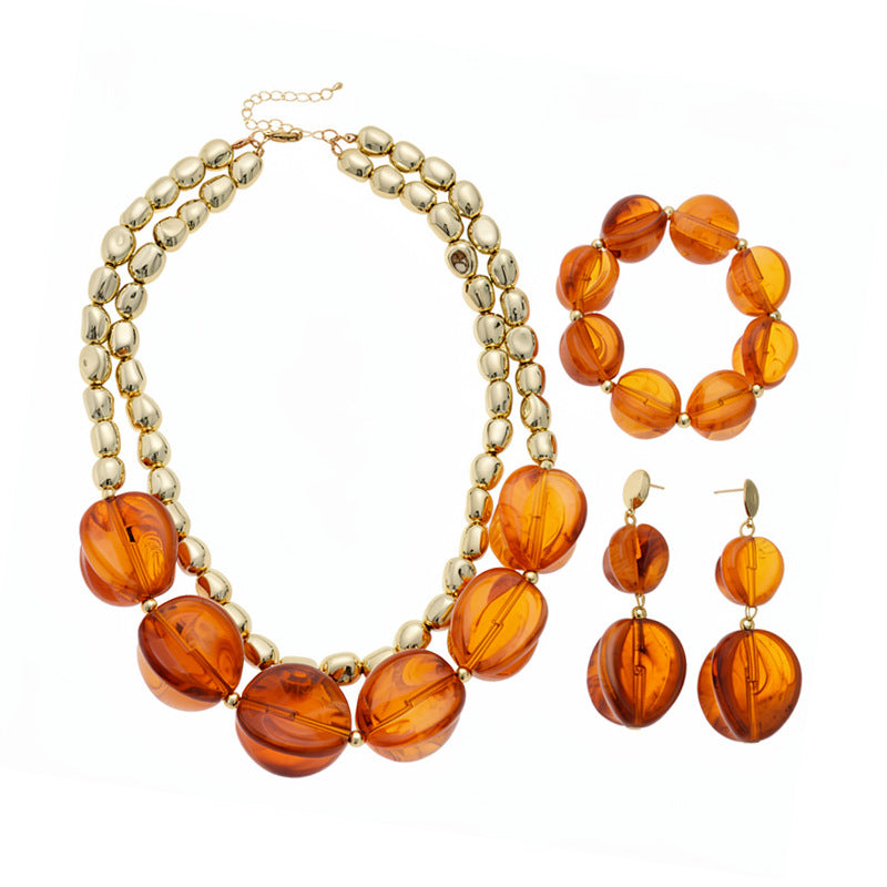 Women's Stitching Retro Personality Fashion Short Niche High Necklaces