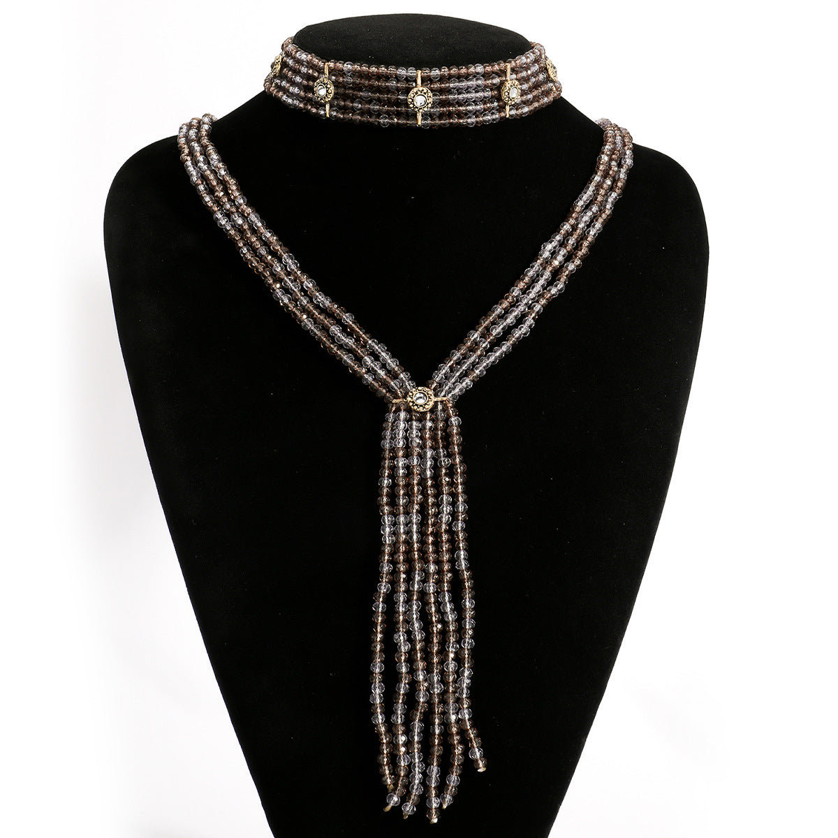 Women's Vintage Handmade Beaded Tassel Fashion Simple Necklaces