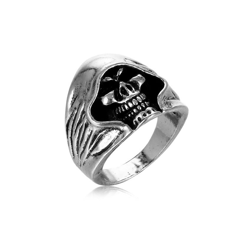 Fashion Retro Distressed Temperament Trend Alloy Ring
