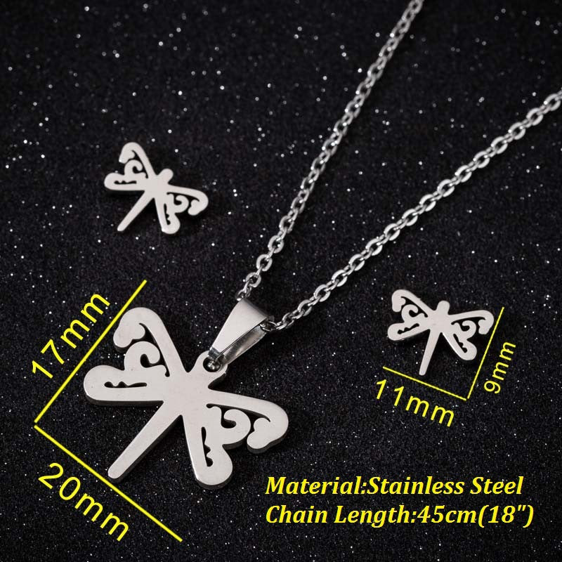 Animal Three-piece Fashion Geometry Pattern Gesture Necklaces