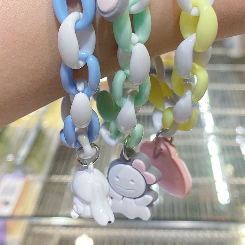 Cute Dog Cartoon Bell Candy Big Bracelets