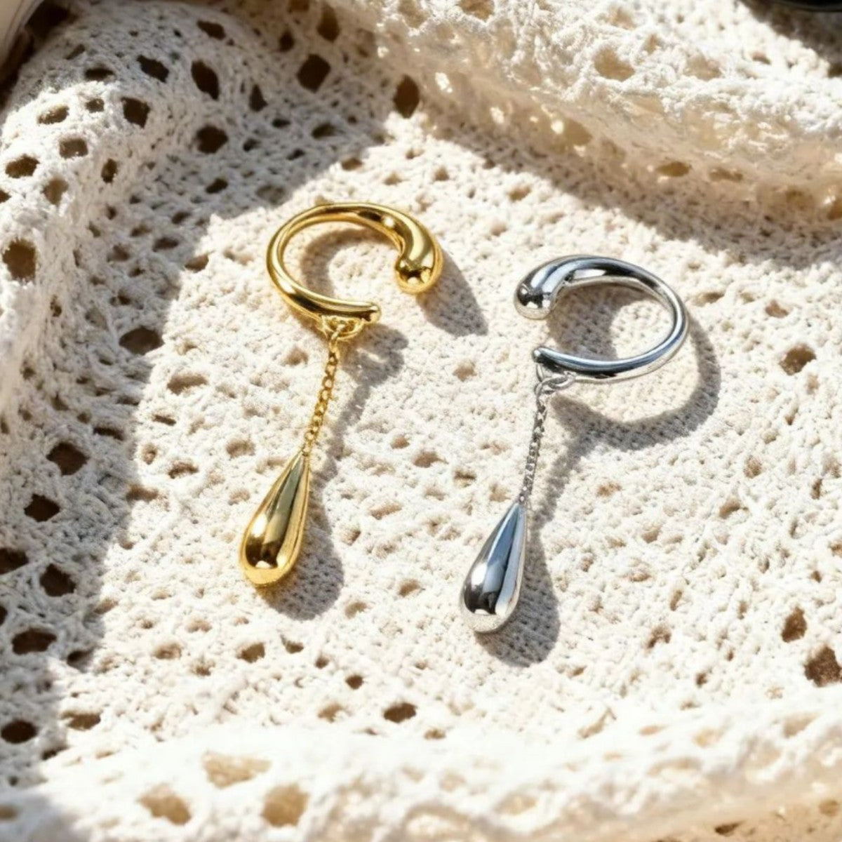Temperamental Cold Style Simple Versatile Personality Tassel Water Drop Pendants