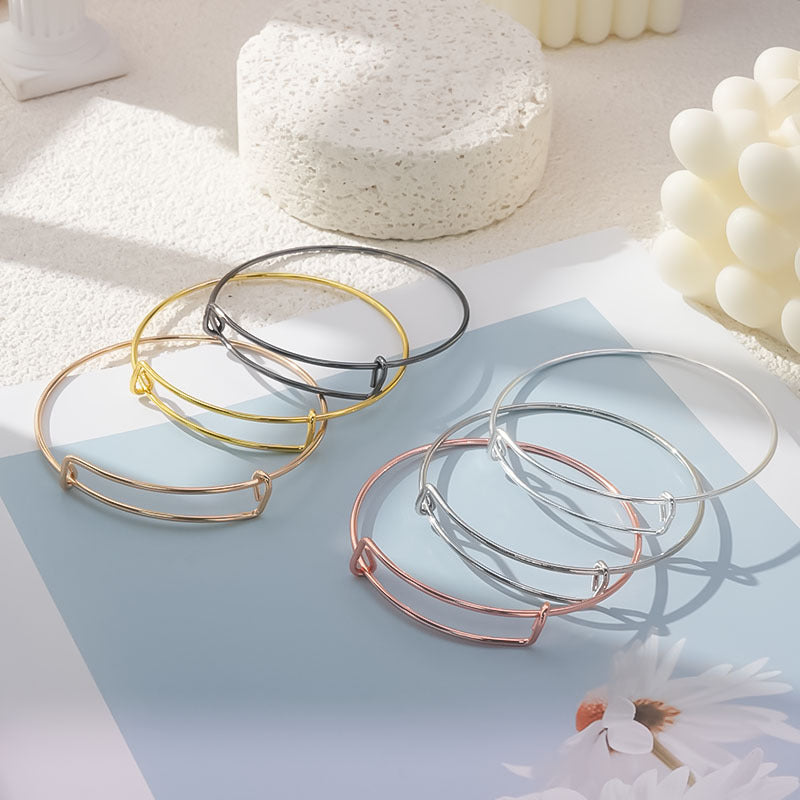 Push Pull Movable Adjustable Female Steel Bracelets