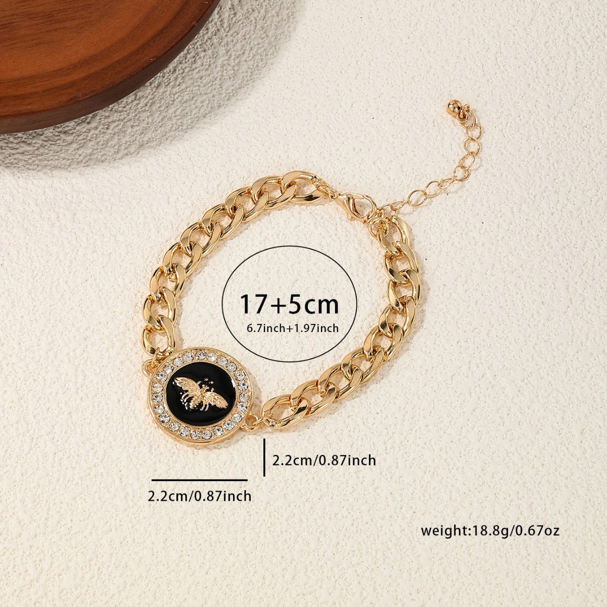 Personality Geometry Round Square Honey Lion Bracelets