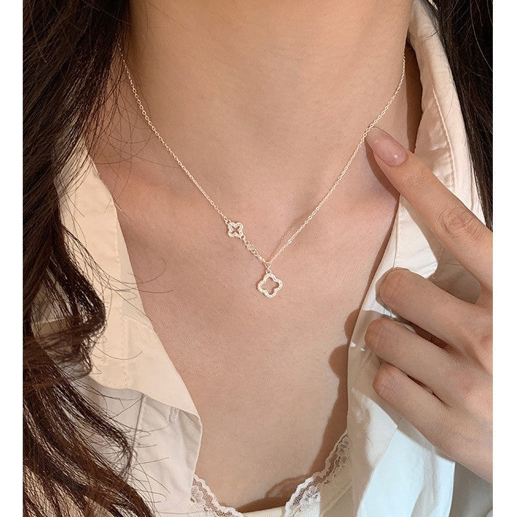 Women's Clover Fashion Temperament Commute Exquisite Small Necklace