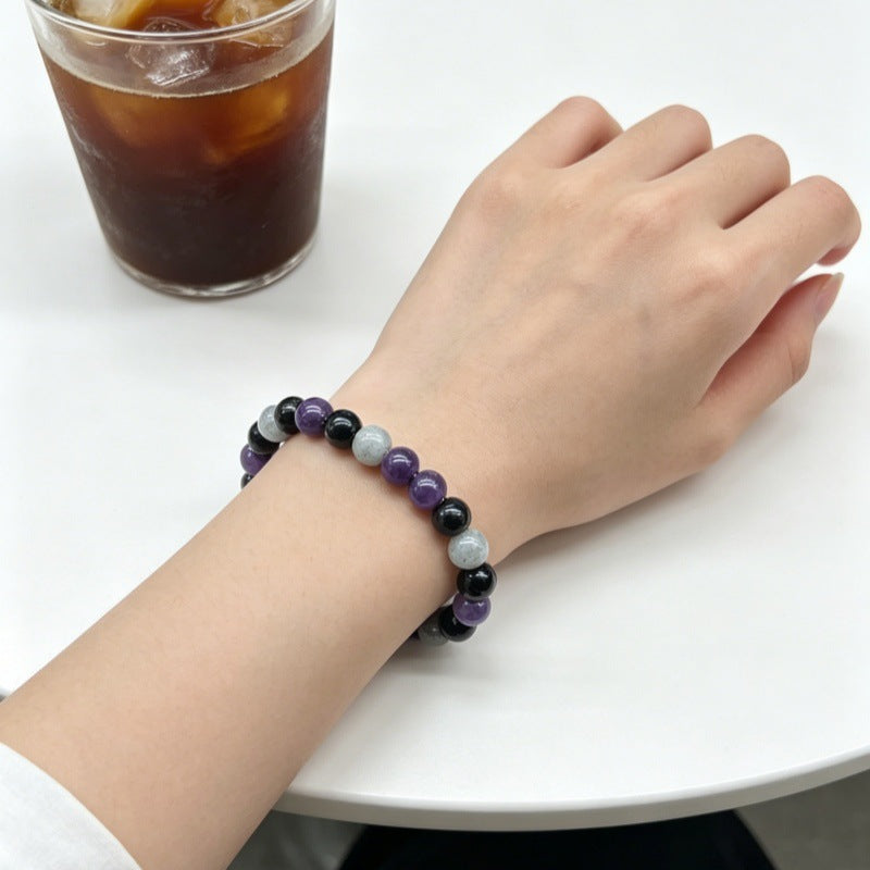 New Xi Imitation Obsidian Map Stone Bracelet