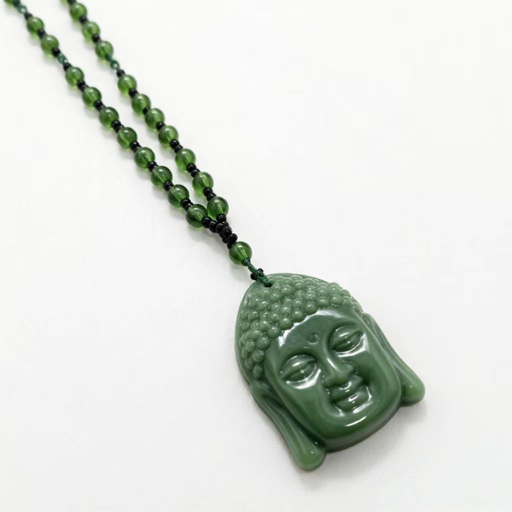 Head Imitation Beryl Maitreya Main Sweater Chain Scenic Pendants