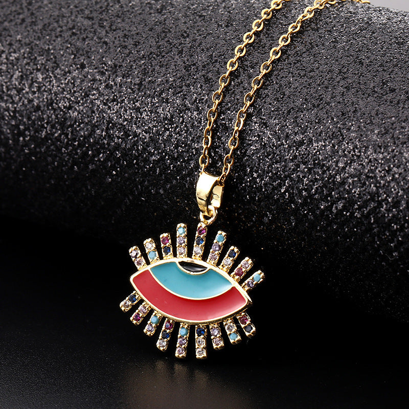 Fashion Devil's Eye Pendant Neck Accessories Necklaces