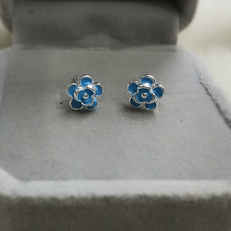 Boucles d'oreilles à fleurs pour femmes, simples, à la mode, Design minoritaire