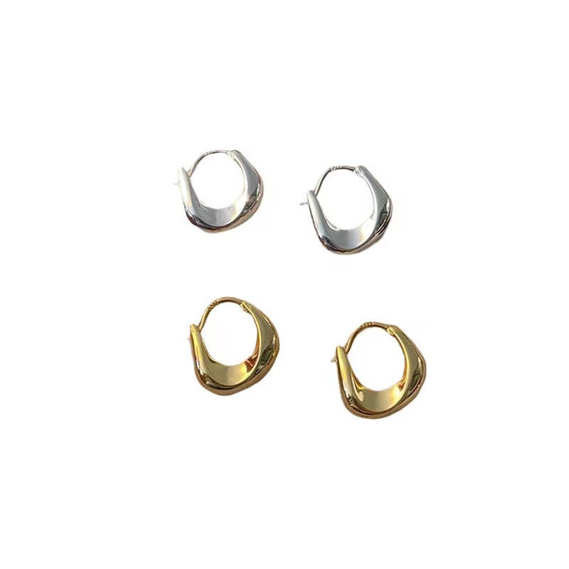 Women's Classic Simple Cold Style Metal Fashion Earrings
