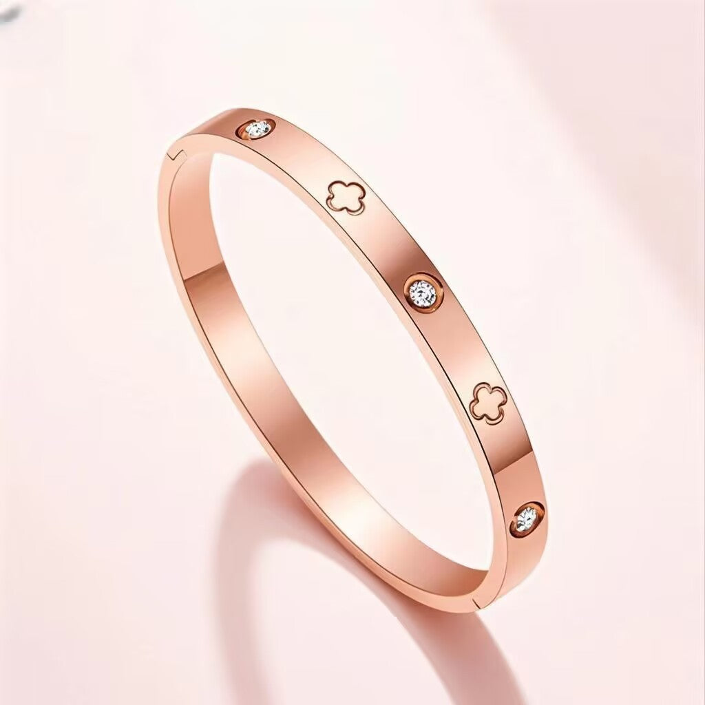 Steel Rose Gold Does Not Fade Stainless Affordable Luxury Fashion Bracelet