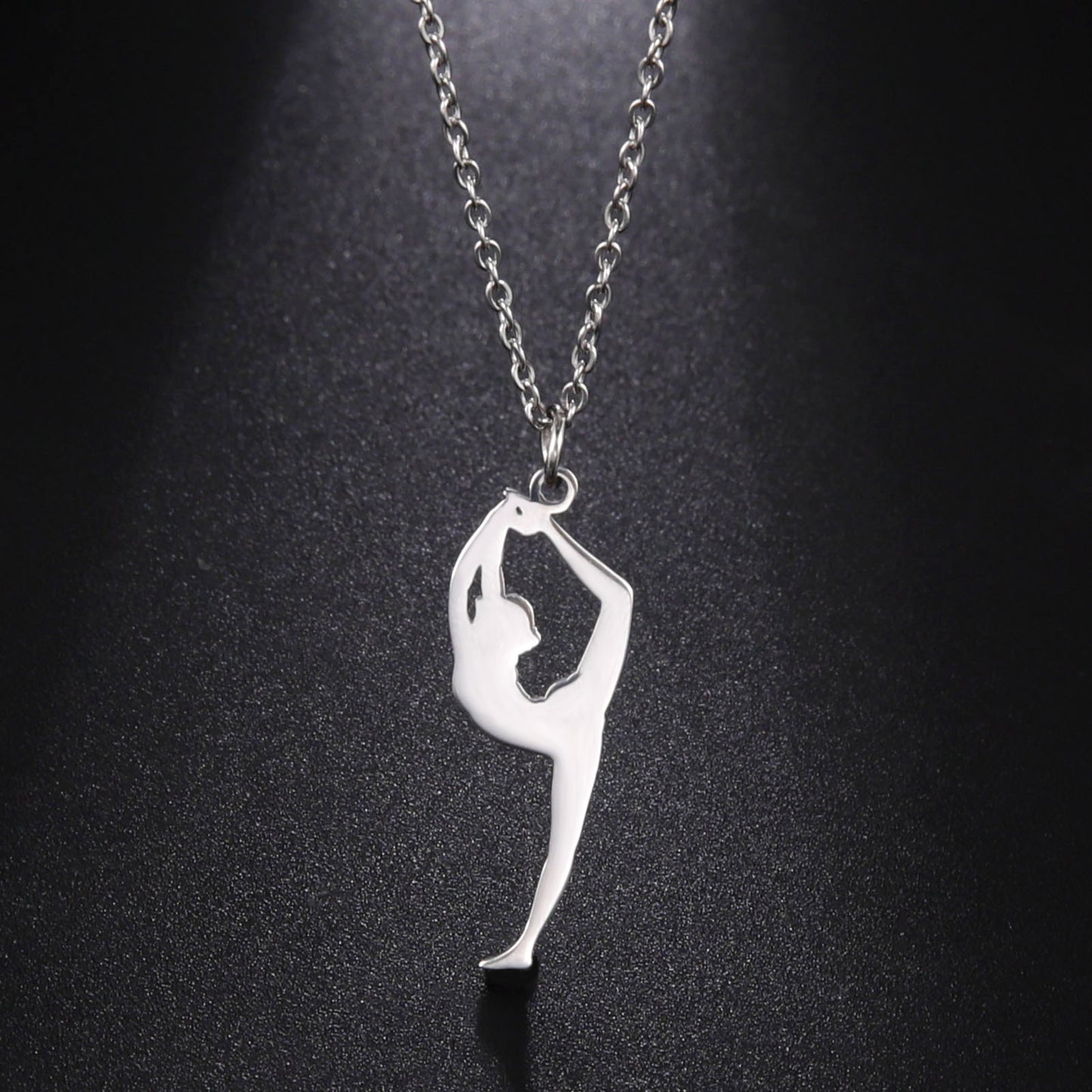 Sports Series Cutting Titanium Steel Gymnastics Modeling Necklaces