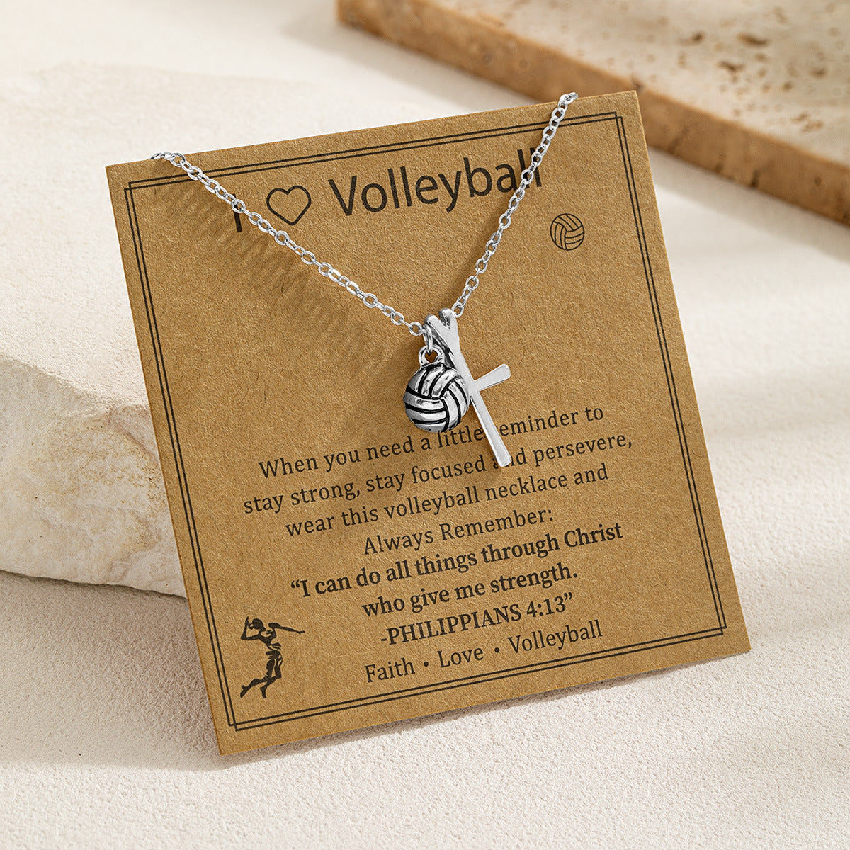 Sports Style Card Alloy Love Cross Basketball Necklaces