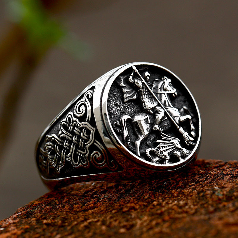 Horse Riding Nordic Viking Celtic Knot Rings