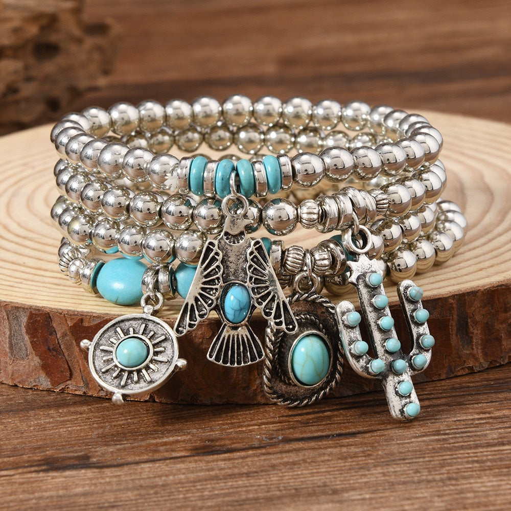 Natural Stone Crystal Personality Fashion Commuter Bracelets