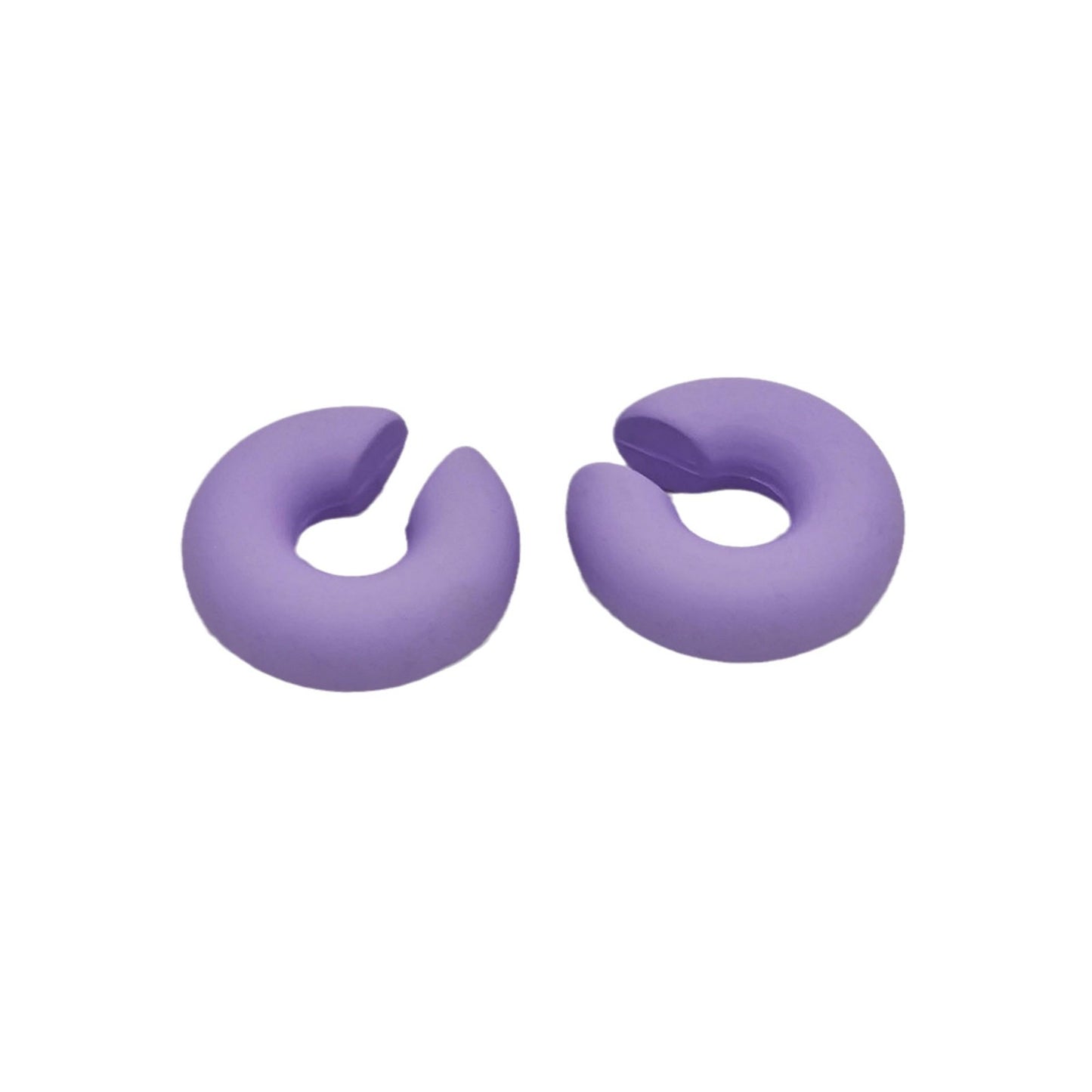 Acrylic Candy Color Matte Simple Design Ear Clip