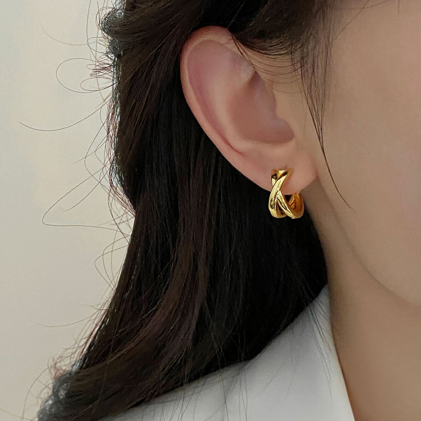 Women's Cross Ear Clip Fashion Elegant Graceful Earrings