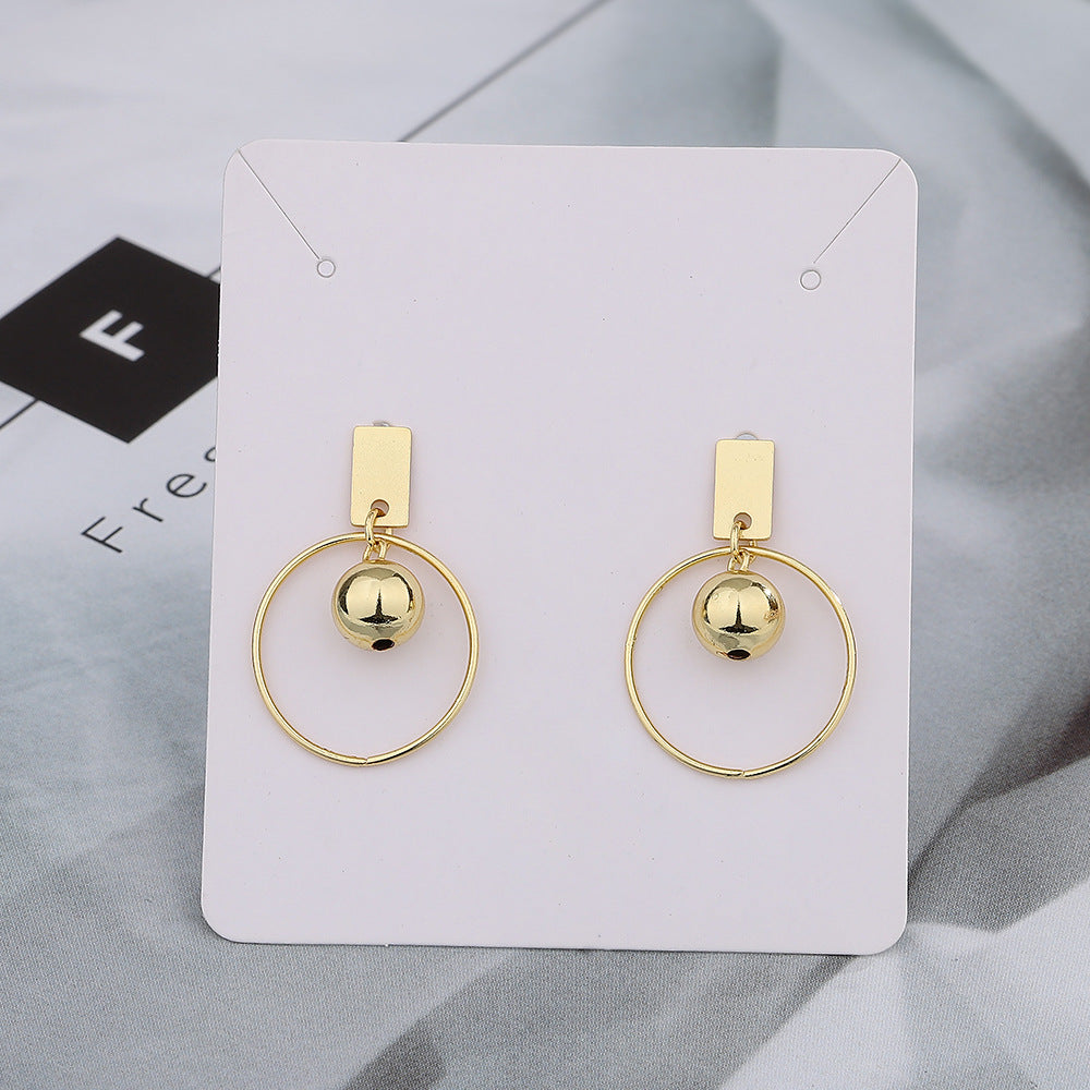 Women's Big Circle Personalized Temperament High-key Eardrop Round Earrings