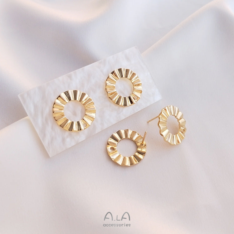 Color Protection Round Oval Handmade Ear Trendy Earrings