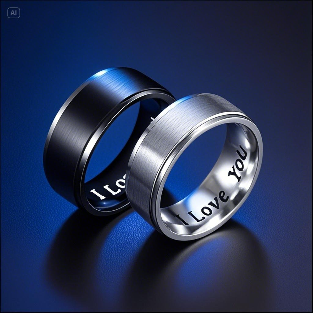 Men's Titanium Steel Trendy Stainless Niche High-grade Ring