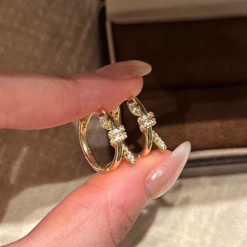 Women's Flash Woven Twisted Bends Hitches High-grade Rings
