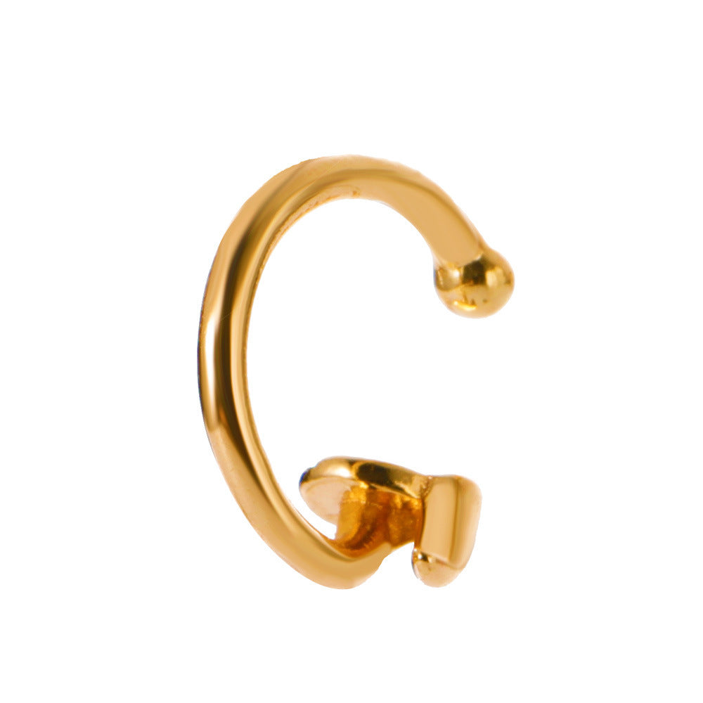 Irregular Lava Wind Shaped Open Alloy Ear Clip