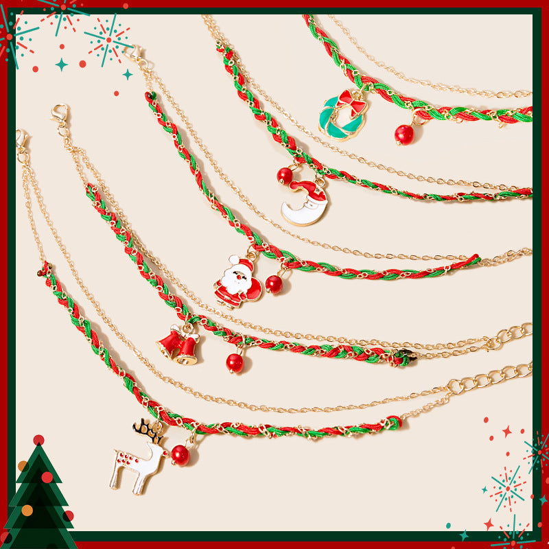 Women's Fashion Holiday Christmas Series Hand-made Chain Bracelets