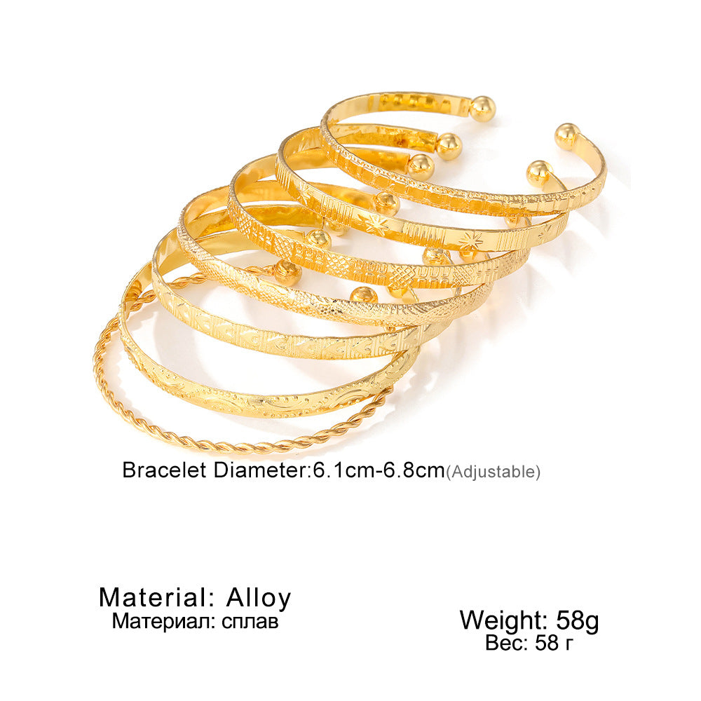 Bracelets étoile à six branches exagérés et personnalisés en diamant flèche