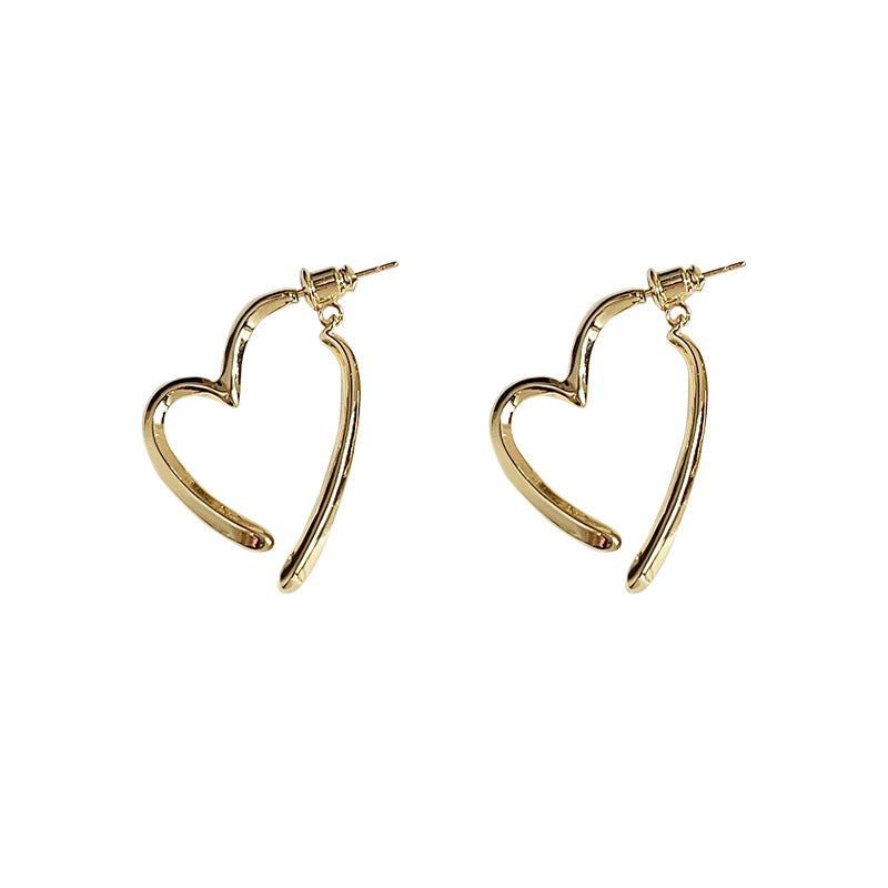 Women's High-grade Sier Needle Plated One Style For Heart-shaped Elegant Earrings