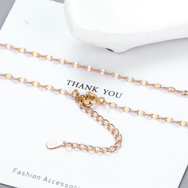 Women's Fashion Lip Chain Clavicle Tile Long Tail Personality Necklaces