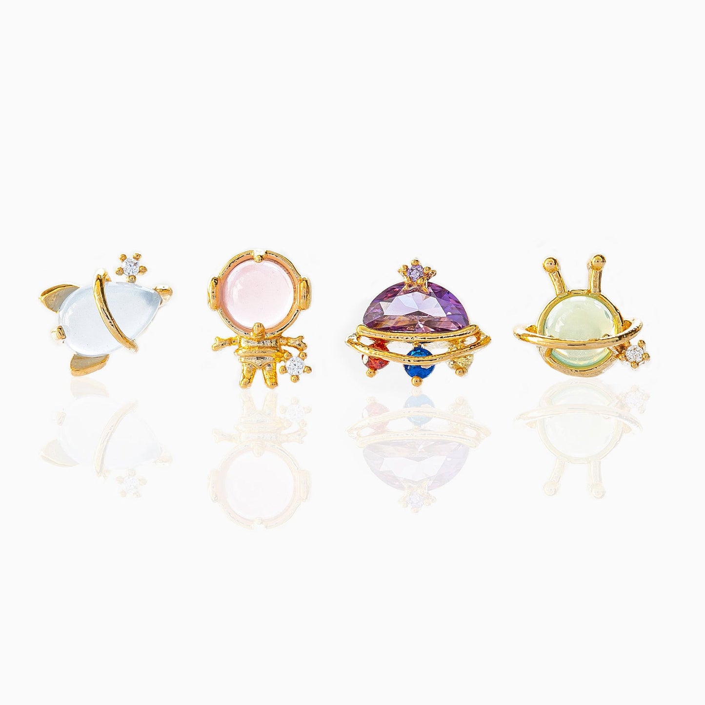 Creative Cartoon Space Series Earings Set Earrings