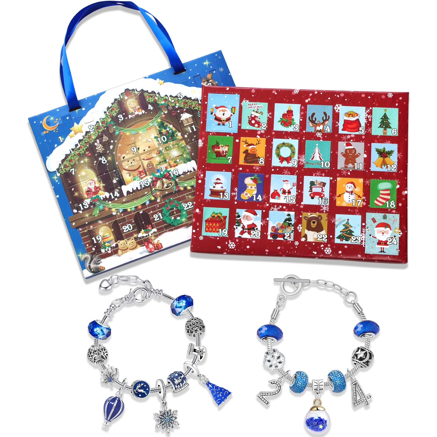 Advent Calendar Creative Snowman Christmas Blind Bracelets