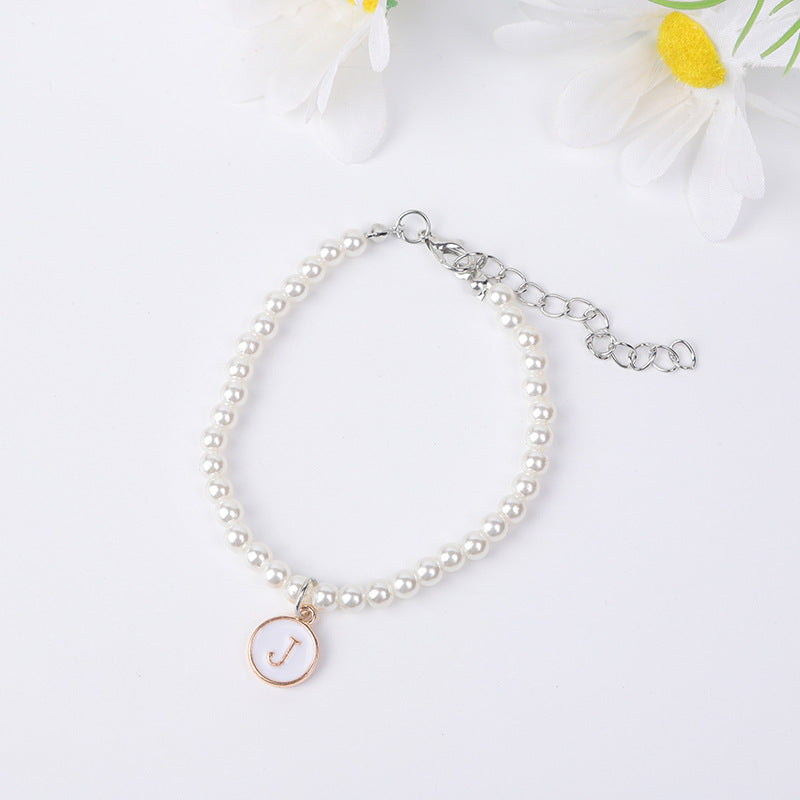 Simple Pearl English Your Name Female Bracelets