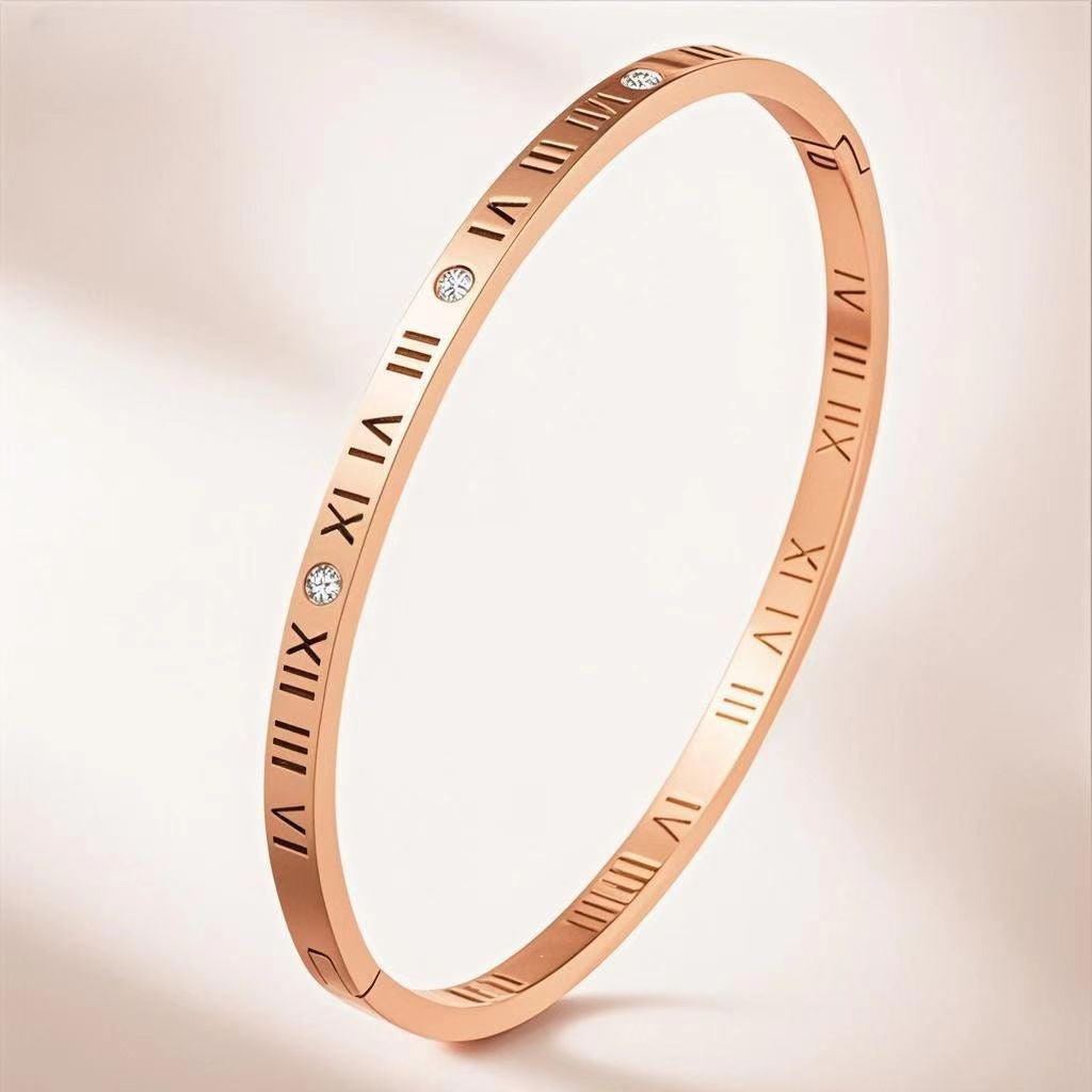 Steel Rose Gold Does Not Fade Stainless Affordable Luxury Fashion Bracelet
