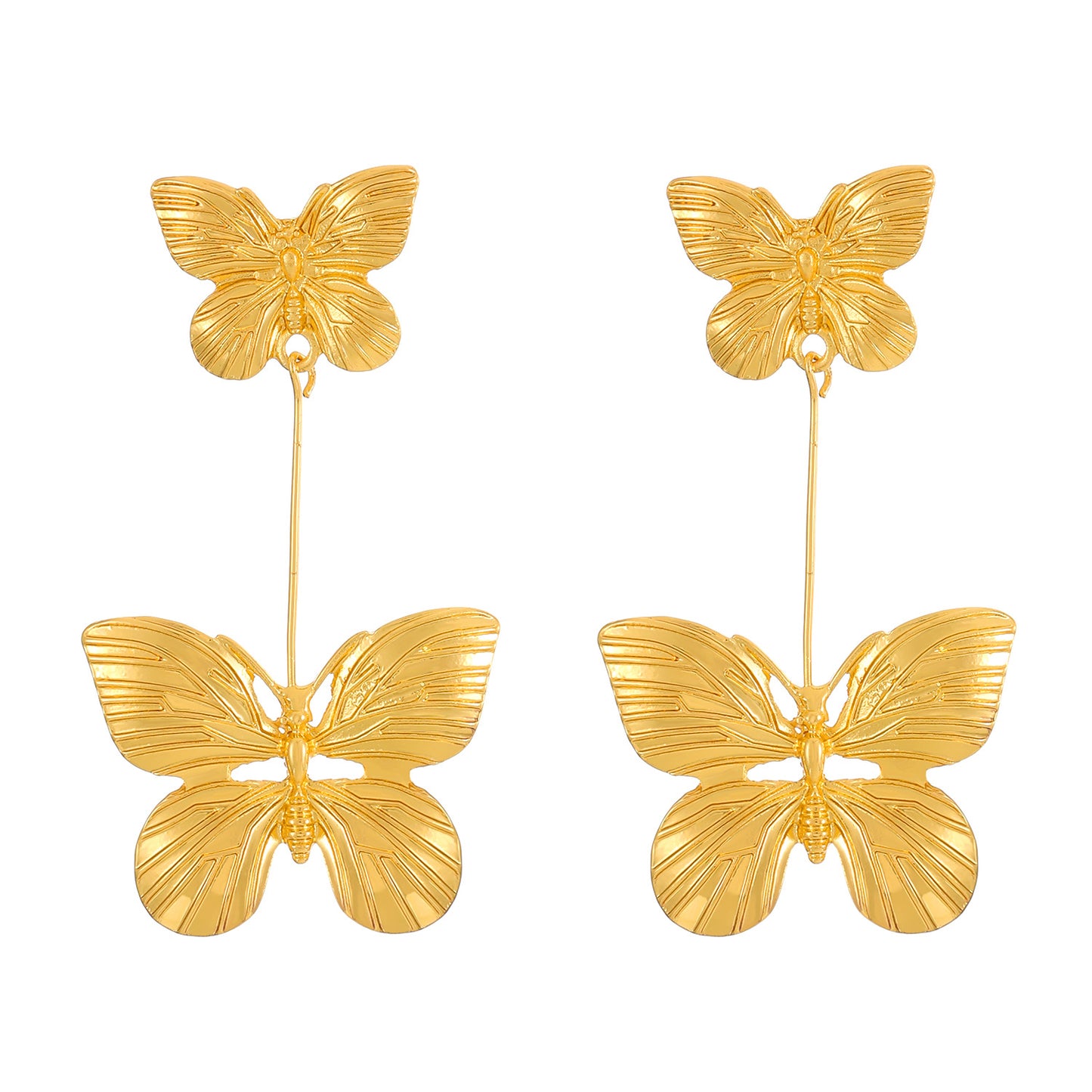 Women's Gold Butterfly Light Luxury Temperament Niche Earrings