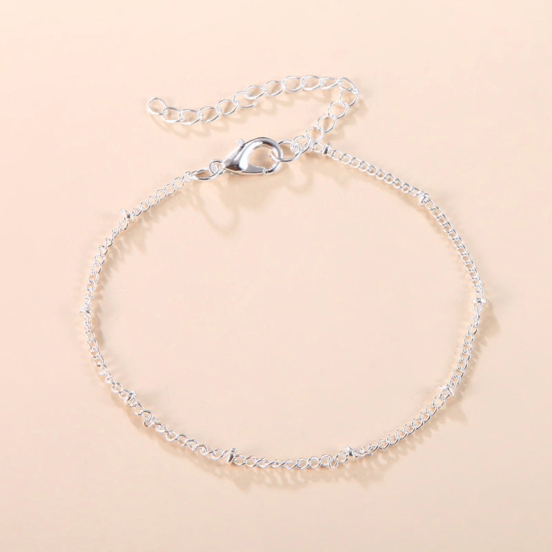 Popular Cold Style Simple Metal Chain Fashion Female Bracelet