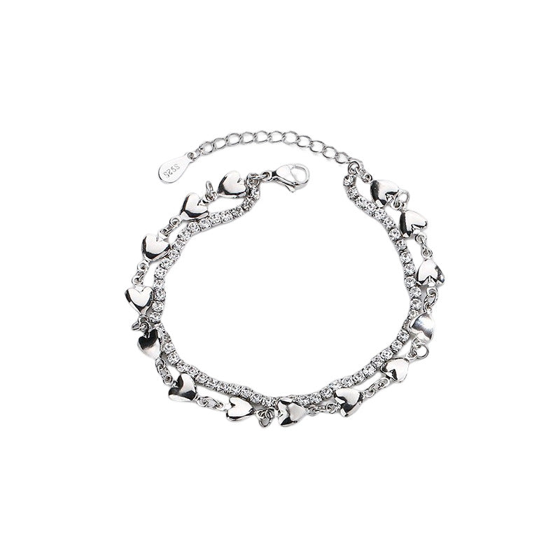 Zircon Simple Personality Affordable Luxury Twin Bracelets