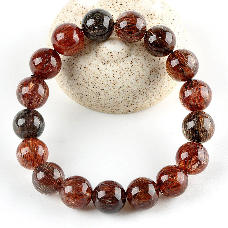 Bracelets en mica Super Seven en or noir naturel