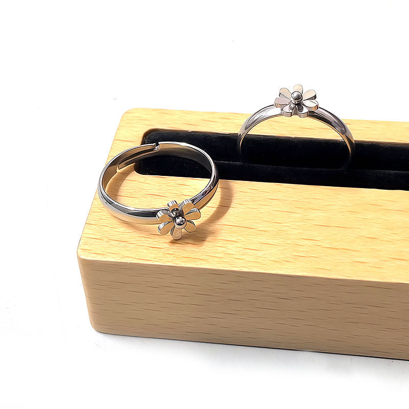 Personality Trendy Simple All Match Index Finger Sweet Little Daisy Ring